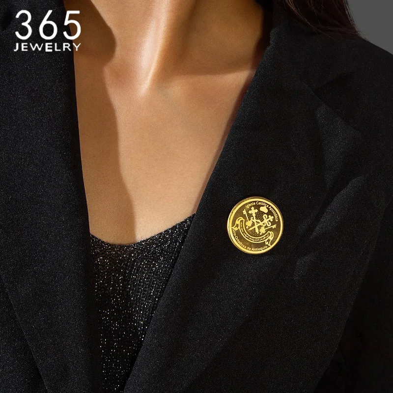 Women Accessories Logo - دبوس زينة (بروش) من الفولاذ المقاوم