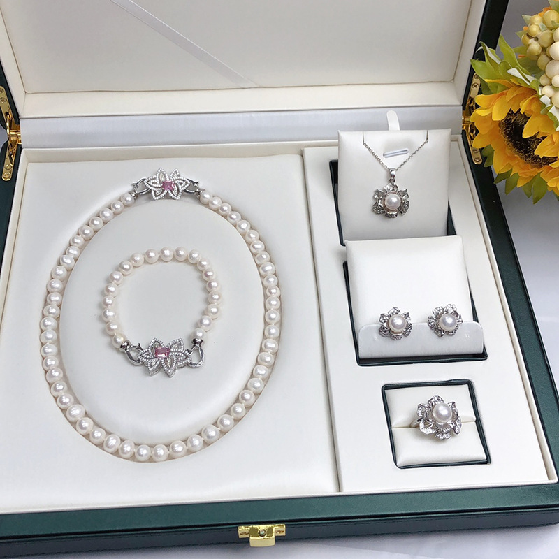 Women'S Accessories Accessorize - مجموعة قلادة Zhuji للمياه العذبة للنساء،