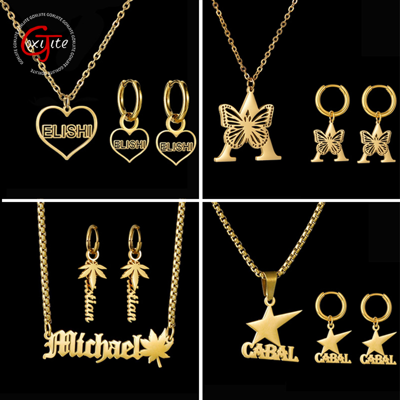 Goxijite أقراط اسم مخصصة للنسا - مراجعة Women Accessories Name وسعره