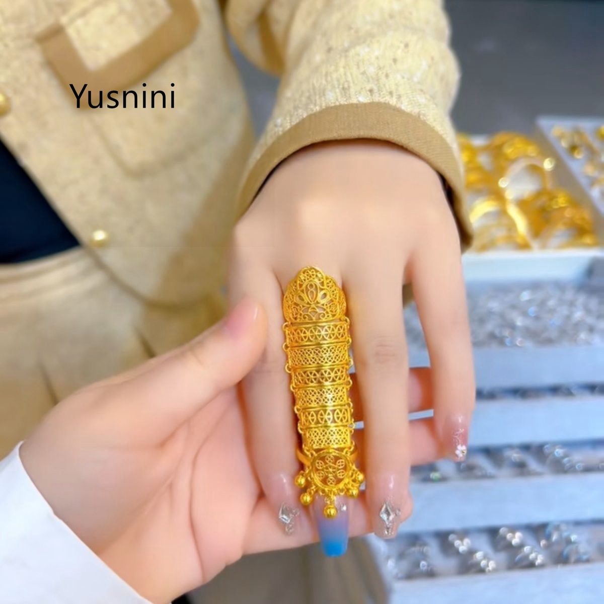 خاتم نسائي جديد رائج على الطرا - مراجعة Women Accessories Dubai وسعره