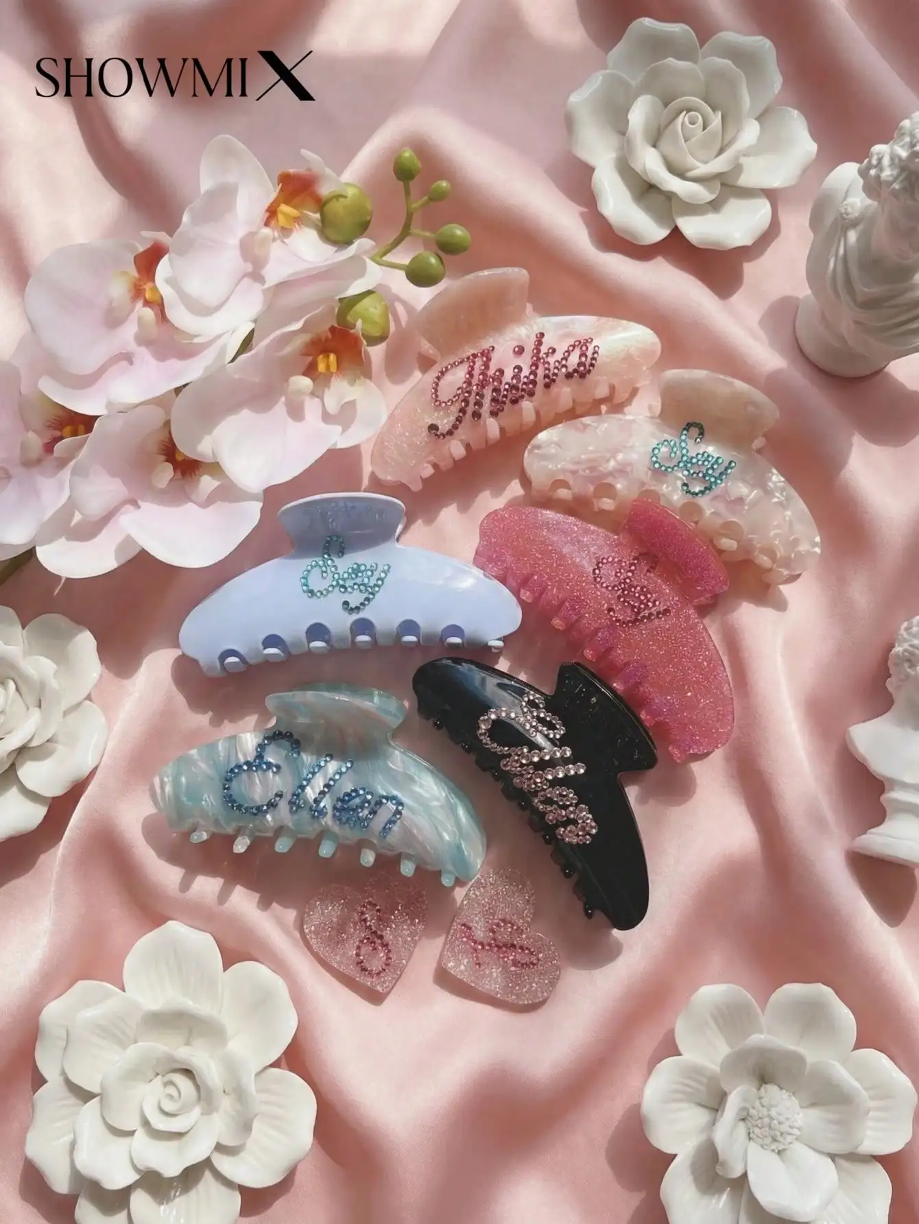 مشبك شعر فاخر مصنوع يدويًا بتص - مراجعة Women Accessories Logo وسعره