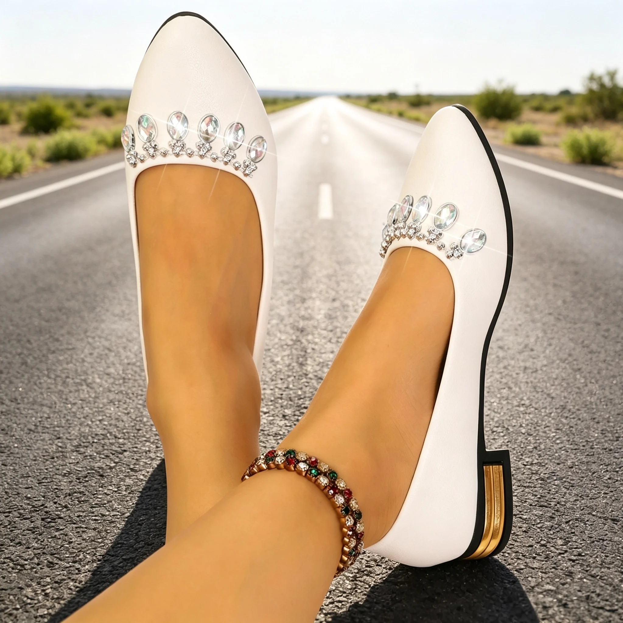 أحذية نسائية مسطحة ذات مقدمة م - مراجعة Women'S Shoes And Accessories وسعره