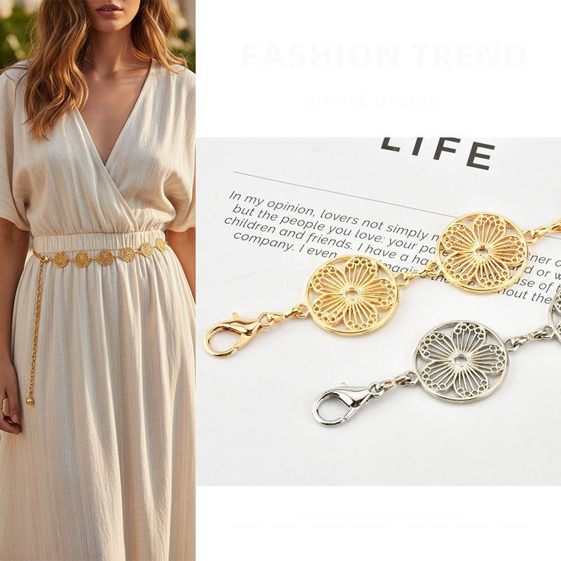 سلسلة خصر معدنية مفرغة بتصميم  - مراجعة Women'S Accessories Accessorize وسعره