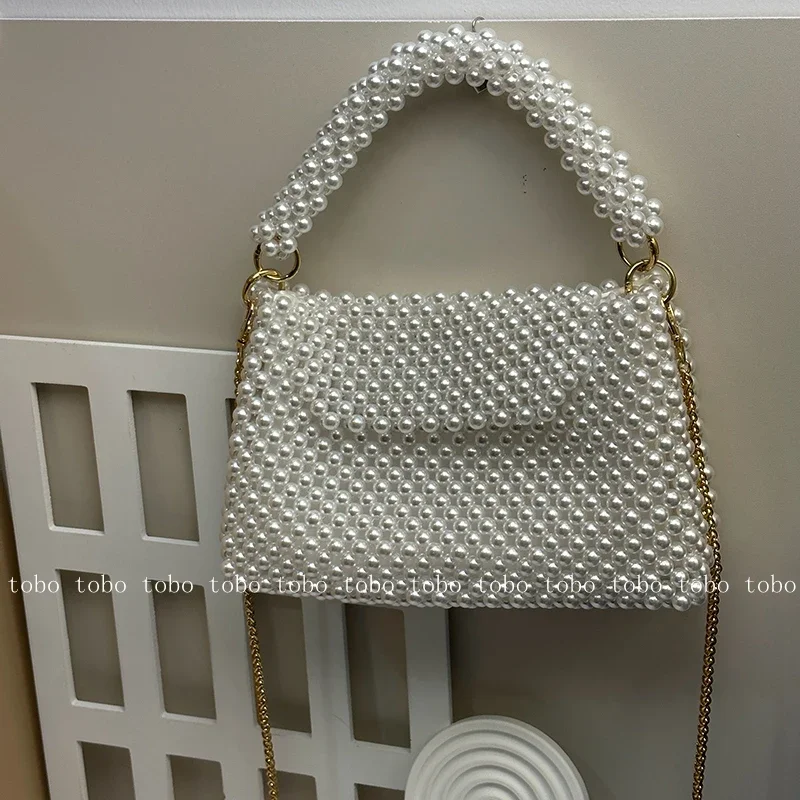 محافظ من حبات اللؤلؤ للنساء ،  - مراجعة Wallet Chain Bag وسعره