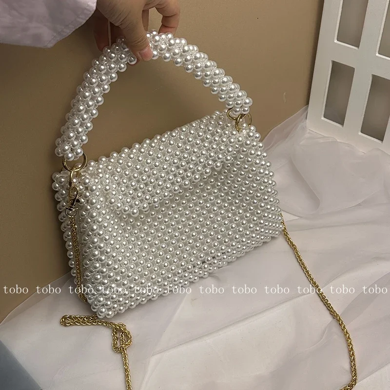 محافظ من حبات اللؤلؤ للنساء ،  - مراجعة Wallet Chain Bag وسعره