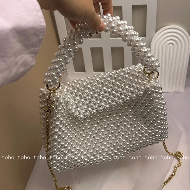 محافظ من حبات اللؤلؤ للنساء ،  - مراجعة Wallet Chain Bag وسعره
